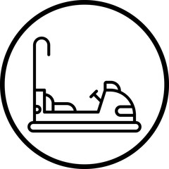 Bumper Cars icon style
