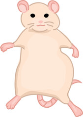 Cartoon Illustration of a Cute Mouse.