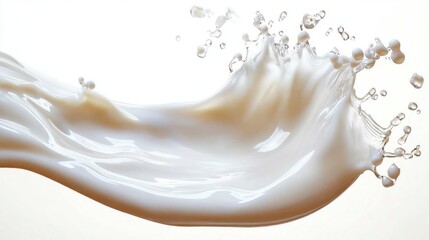 Fototapeta premium Milk Splash High Speed Photography on White Background