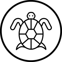 Obraz premium Sea Turtles icon style