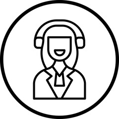 Obraz premium Assistant icon style