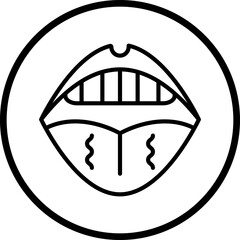 Obraz premium Mouth icon style