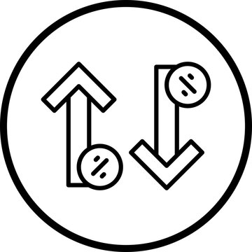 Increase and Decrease icon style