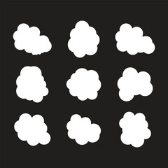 cloud  shape  illustration vector collection