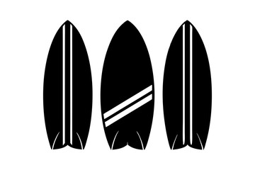 Surfboard Vector Illustration and Line Art for Printable Graphics Design