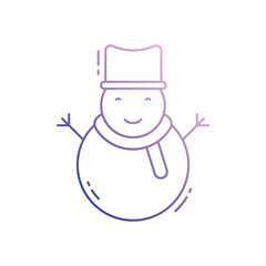 Snowman vector icon
