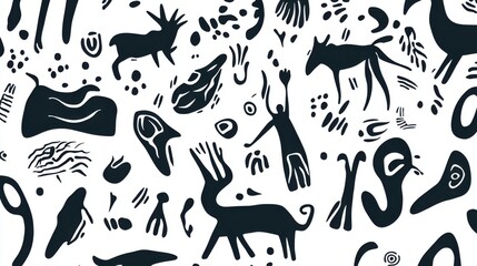 Fototapeta premium seamless animal pattern