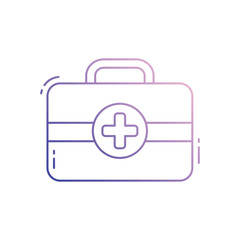 First aid kit vector icon