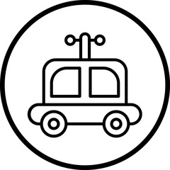 Toy Car icon style