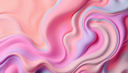 Abstract Pink and Purple Swirling Fluid Design