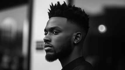 Stylish low taper fade hairstyle with clean side cuts and a professional finish
