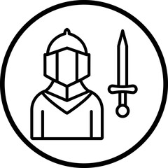 Obraz premium Knight icon style