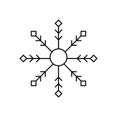Snowflake  vector icon