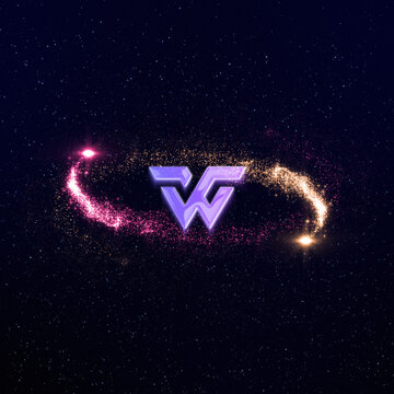 Magic Particles Trail Square Logo Reveal MOGRT 53