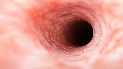 Fototapeta premium Abstract Pink Tunnel Interior Anatomy Medical Background Healthcare Biology Science Microscopic