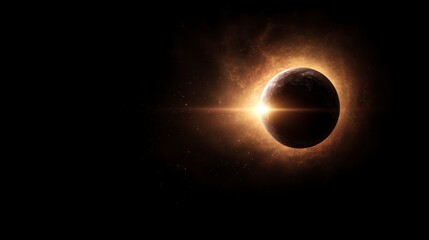 Fototapeta premium Celestial Planet Sunrise Space Galaxy Cosmic Star Nebula Universe Astronomy Exploration Sci Fi
