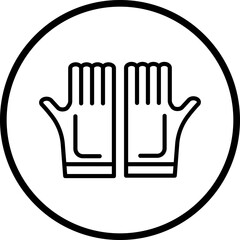 Protective Gloves icon style