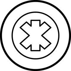 Emergency Sign icon style