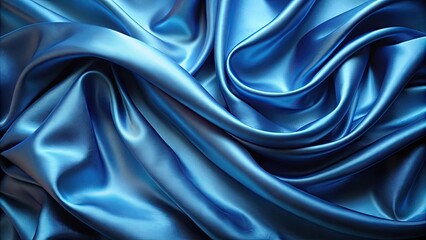 Obraz premium Elegant blue silk background with smooth texture, silk, blue, fabric, luxury, backdrop, elegant, smooth, texture, material