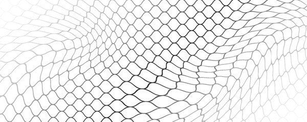 Mesh texture for fishing nets. Seamless pattern for sportswear or soccer goal, volleyball net, basketball hoop. Vector
