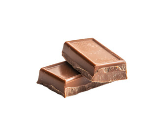 chocolate bar isolated on white and transparent background