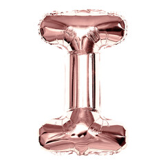 I alphabet balloon png sticker, party letter, transparent background