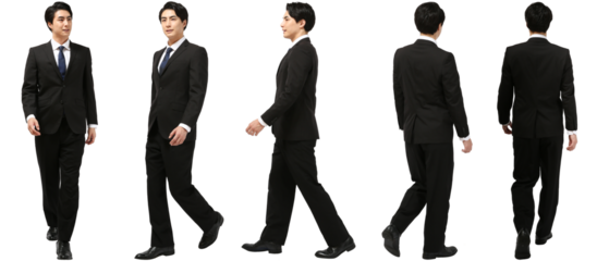 男性ビジネス全身写真_歩く