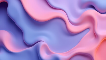 Abstract Pink and Purple Fluid Wave Design