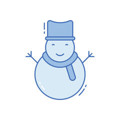 Snowman vector icon