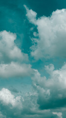 blue sky with clouds