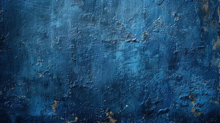 Obraz premium Vivid blue texture showcases a stunning abstract art piece with intricate patterns, blending deep hues and subtle highlights. Perfect for modern aesthetics. Generated AI