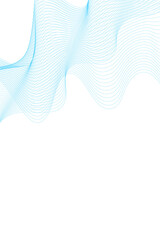 Blue swirly abstract line design element