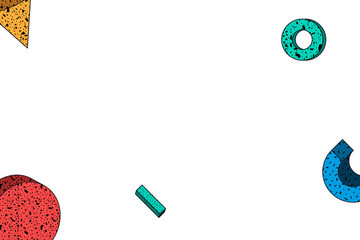 Memphis patterned background design element