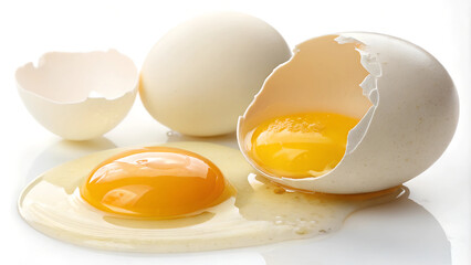 Raw liquid egg close-up.