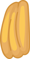 Vector illustration of a single oat grain.