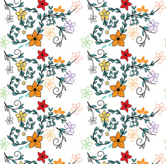 seamless pattern with butterflies