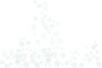 Transparent soap bubbles and air bubbles with foam, perfect for water-themed designs. easy to add to your design. background with bubbles