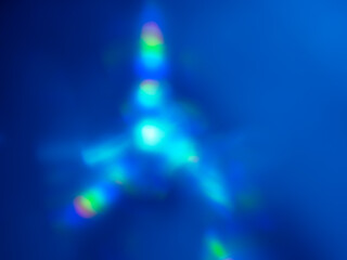Blue light blur at night for energy abstract background   