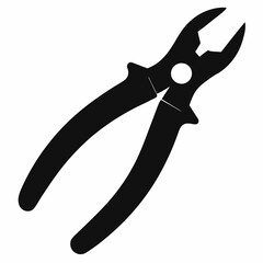 A simple Pliers silhouette vector illustration