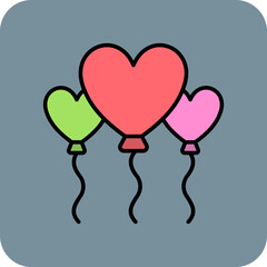 Balloons Icon