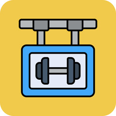 Obraz premium Gym Sign Icon