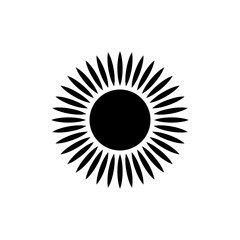 Sun vector icon. Summer illustration sign. hot symbol or logo.
