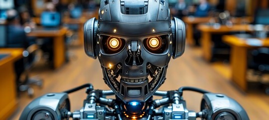 Fototapeta premium Integrating artificial intelligence with quantum computing for enhanced data processing capabilities