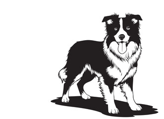 dog silhouette vector