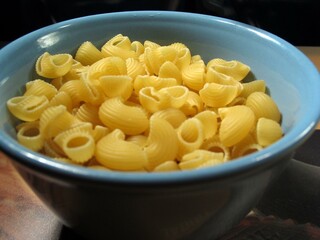 Close-up view of pasta background, food photography