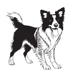 dog silhouette vector