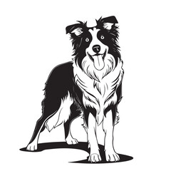 dog silhouette vector