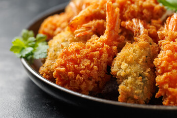 Butterfly king prawn with sweet chili sauce