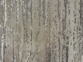 Close up of white monochrome fabric in vertical random stripes pattern. 3D textured of white nylon fabric seamless background texture.
