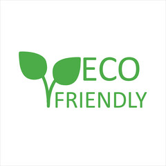 Eco Friendly label, Eco friendly icon, Eco Friendly sticker for packaging